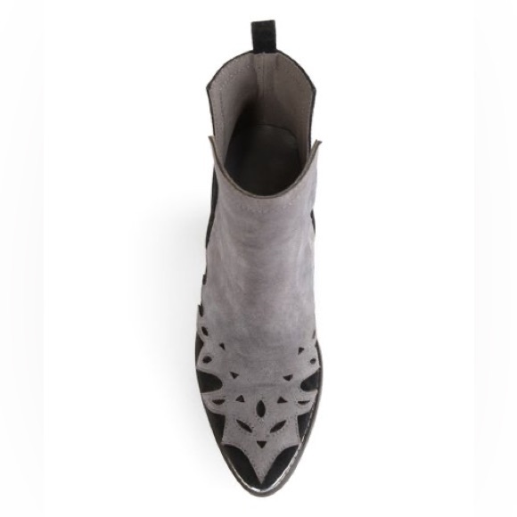 Burke Dotson Side-Split Ankle Booties in Black/Grey Size 10 NEW w/o Box - Picture 3 of 6